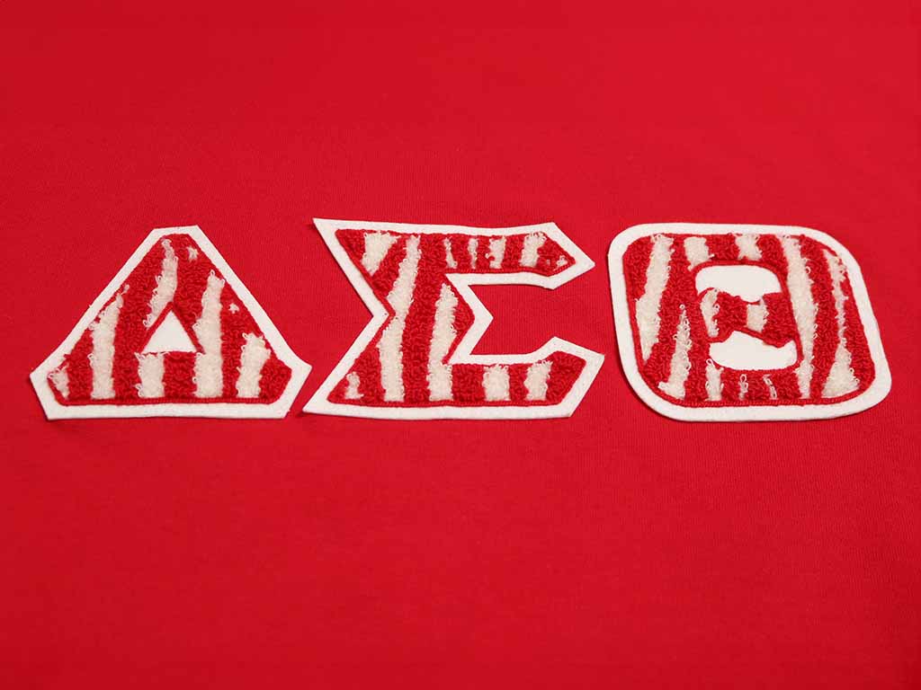 Delta Sigma Theta ΔΣΘ Zebra Patch Red Sweatshirt