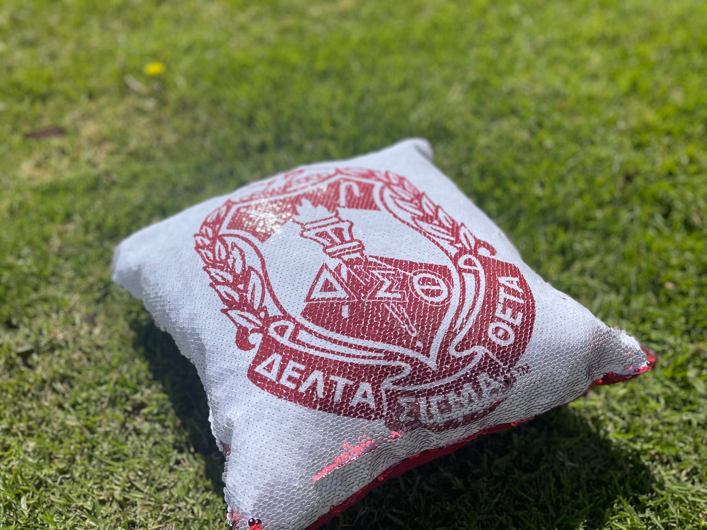 Delta Sigma Theta Sorority, Inc. Sequins Pillow