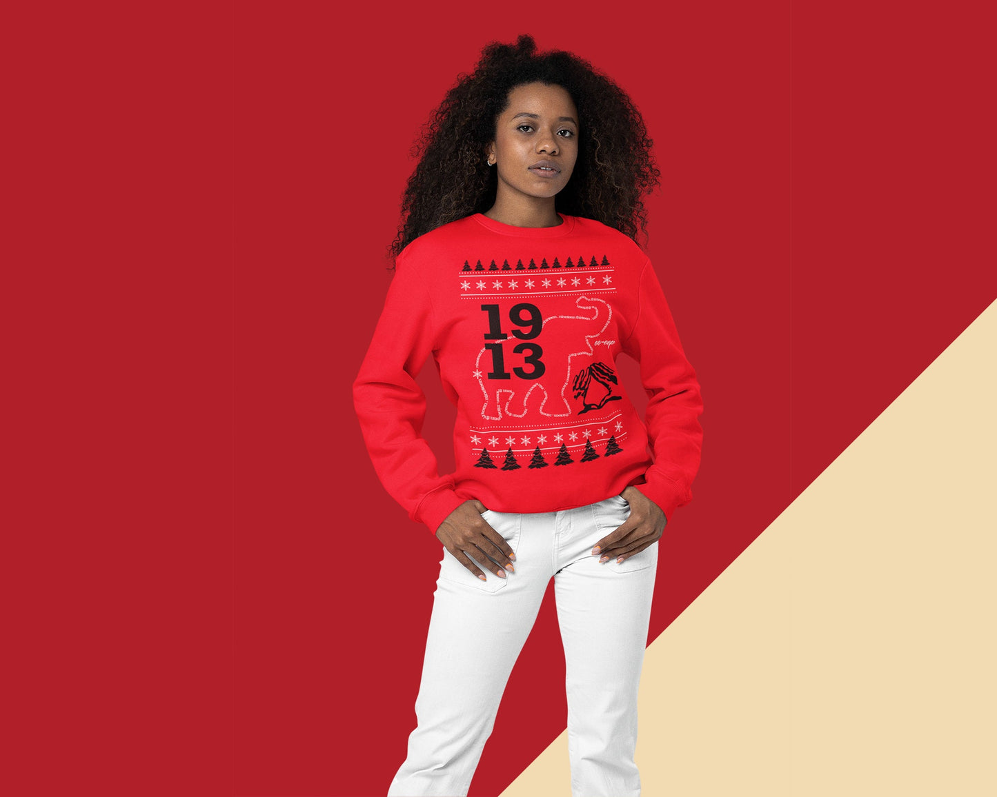 Delta 1913 "Elephant" Holiday Sweater