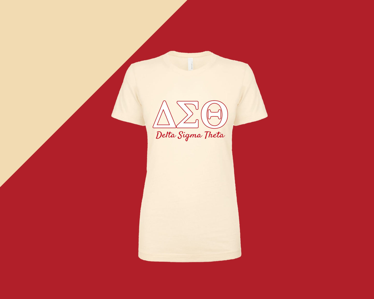 Delta Sigma Theta ΔΣΘ Women's Natural T-Shirt
