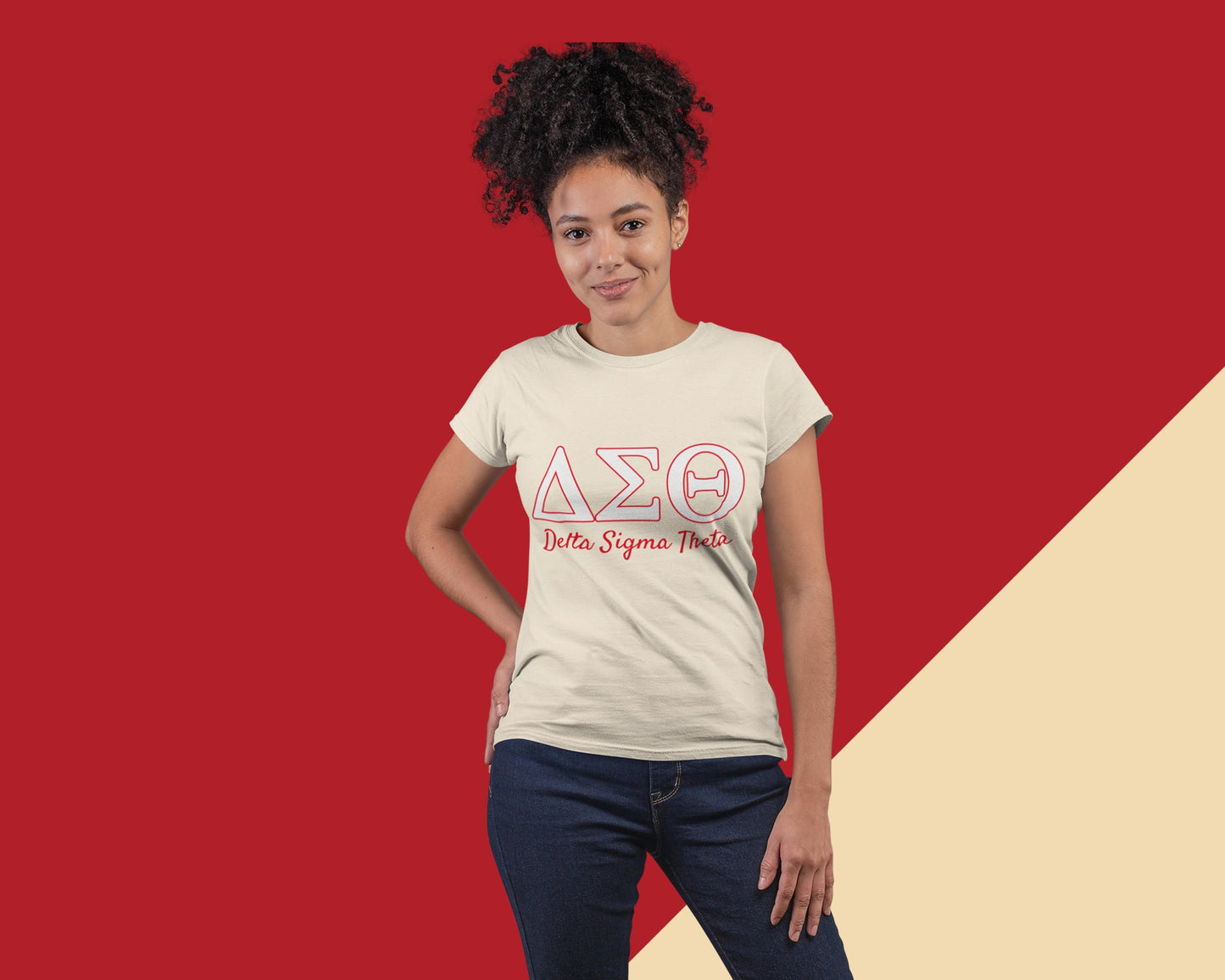 Delta Sigma Theta ΔΣΘ Women's Natural T-Shirt