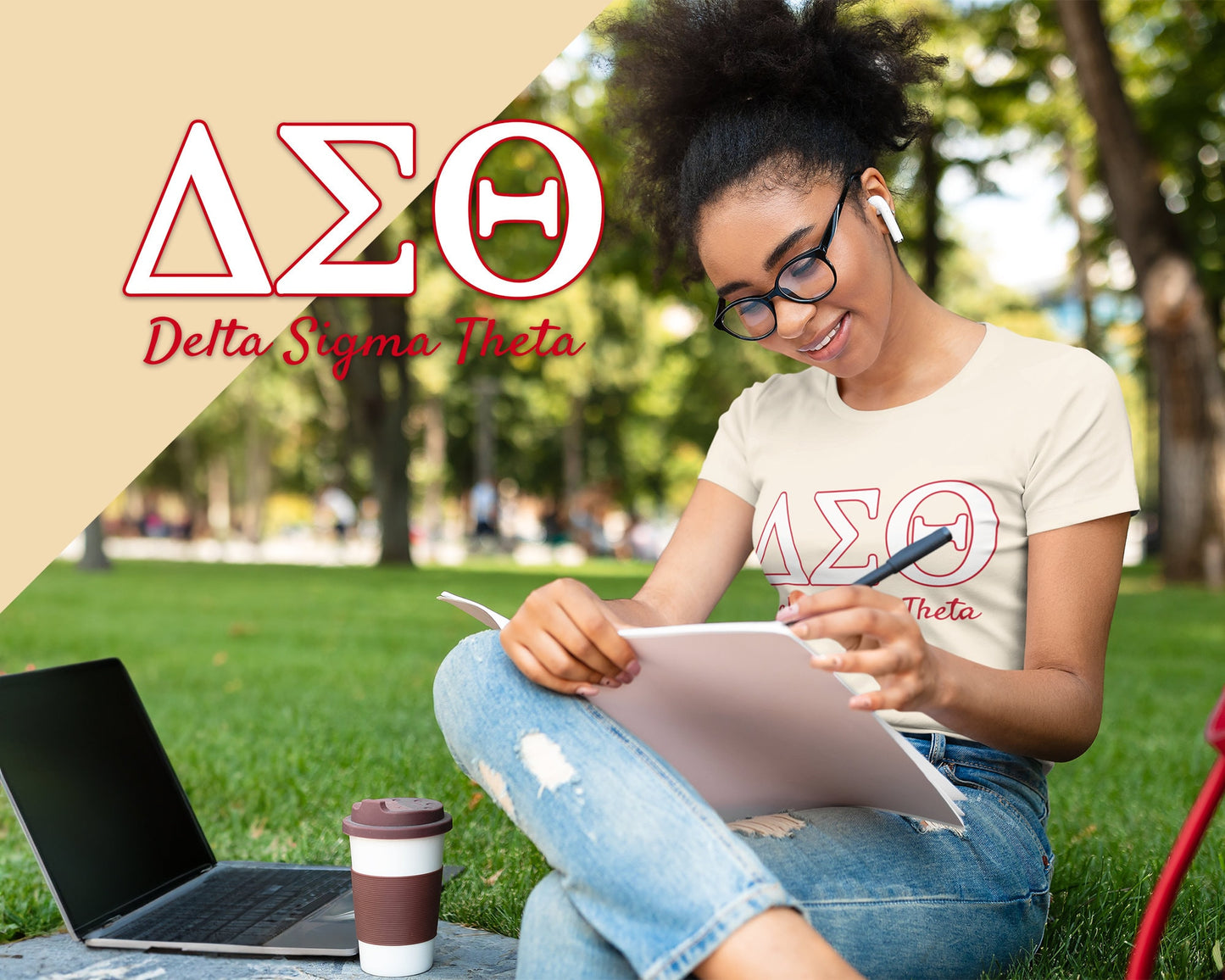 Delta Sigma Theta ΔΣΘ Women's Natural T-Shirt