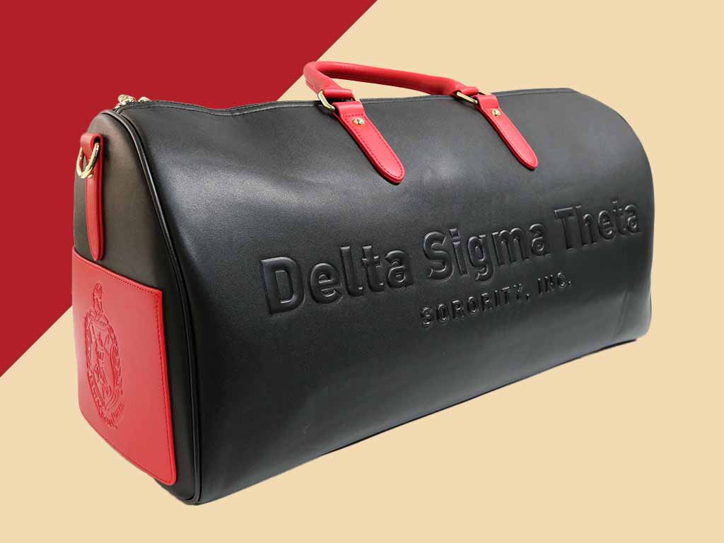 Delta sigma best sale theta duffle bag