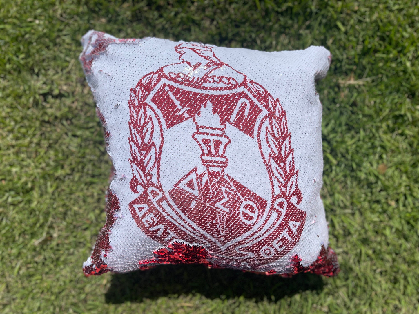 Delta Sigma Theta Sorority, Inc. Sequins Pillow